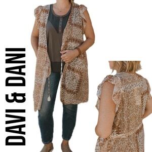 Davi & Dani Open Komono in Plus 3X + Drawstring and Pockets NWOT